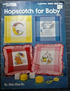 HOPSCOTCH FOR BABY Counted Cross Stitch Leaflet Leisure Arts #320 - Picture 1 of 2