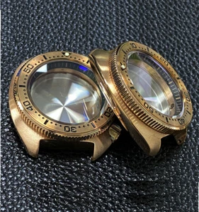 46mm Diver Watch Case Solid Bronze 20BAR Fit For NH35 NH36 Sapphire - Picture 1 of 8