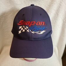 Snap On Racing Baseball Hat Cap Snapback Navy Red, White, Blue Logo 