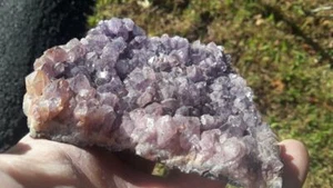 Amethyst Cluster Plate w/ slight Hematite Inclusions - Rio do Sul, Brazil - Picture 1 of 6