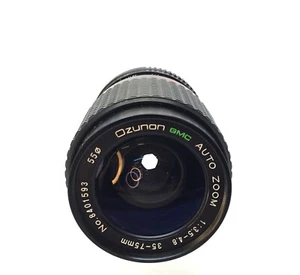 OZUNON GMC AUTO ZOOM 1:3,5 - 48 35-75mm 55m Vintage Camera Lens + F & Rear Caps - Picture 1 of 10