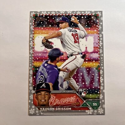 2023 Topps Holiday - Metallic #H107 Vaughn Grissom (RC) - Image 1 of 2