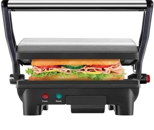Chefman 3-in-1 Electric Indoor Panini Press Grill Opens Flat for Grilling ....A2 - Picture 1 of 10