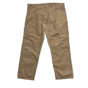 Wrangler Carpenter Pants W44 L32 Mens Tan Relaxed Straight Fit Trousers - Picture 1 of 7