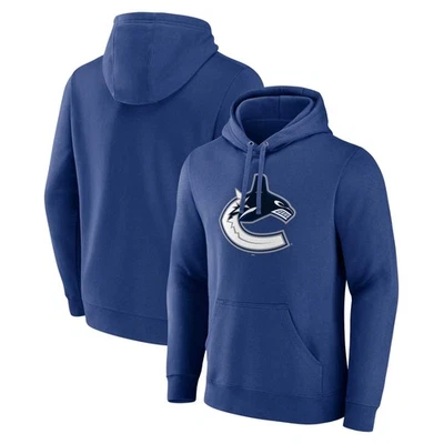 Men's Blue Vancouver Canucks Primary Logo Pullover Hoodie - Image 1 of 3