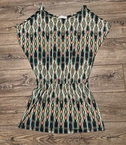 Veronica Muti Color Geometric Xs Dress Cold Shoulder Spring Summer  - Picture 1 of 2