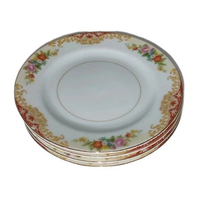 Juego de cuatro placas laterales Noritake N191 Imperial China de 6,5 pulgadas Japón vintage Foto 1 de 4