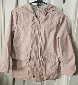 Authentic Gymboree Pink Rainroat with hood and front pockets size L- 10-12 - Picture 1 of 4