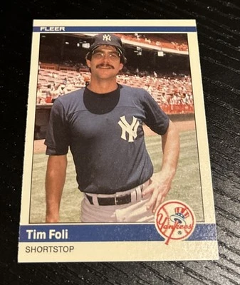 1984 Fleer Update Tim Foli #U-38 NM/Mint - Image 1 of 2