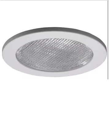 HALO 951 Serie 4 pulgadas Lámpara de techo empotrada blanca con borde de ducha con lente -NUEVA Foto 1 de 4