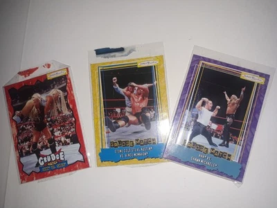 WWF Grudge Match Jakks Pacific Wrestling Trading Card Lot of 3 Vintage 1998 RARE - Image 1 of 3