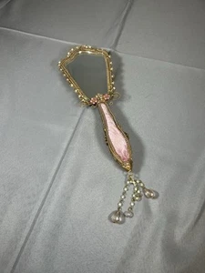 Specchio a mano vintage lussuoso e nobile principessa glam - Foto 1 di 11
