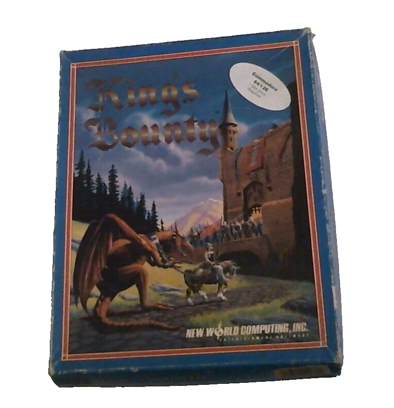 King's Bounty Commodore 64, 1990 video game with box 5.25" floppy disk - Image 1 of 4