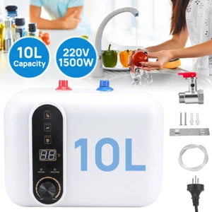 10L 1500W Mini Tank Electric Instant Hot Water System Under Sink Shower Heater - Picture 1 of 11