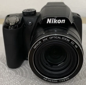 Nikon Coolpix P90 12.1 MP Digital Camera w/Nikkor Zoom Lens Black - UNTESTED - Picture 1 of 13
