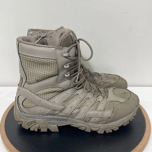 Merrell Moab 2 8" Tactical Waterproof Boot Coyote Men's 11.5W Green Zip Up - Picture 1 of 10