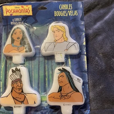 DE COLECCIÓN Pocahontas Velas Pastel Cupcake Decoraciones John Smith Powhatan Kocoum Foto 1 de 4