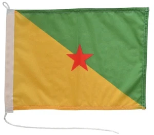 Frankreich Französisch Guayana Bootsfahne Bootfahne Fahnen Flaggen fürs Boot 30x - Picture 1 of 1