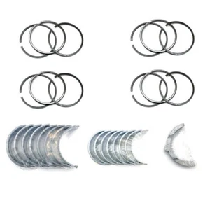 4 PCS Piston Rings+Main&Con Rod Bearing Set For Cummins A2300 A2300T Engine - Imagen 1 de 3