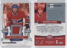 2007-08 Fleer Hot Prospects Patch White Hot /10 Michael Ryder #59 Patch