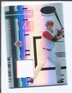 2005 LEAF CERTIFIED MATERIALS Fabric Of Game Mirror ADAM DUNN (Reds)  /250