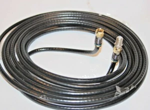 Satellite TV Coax Aerial Cable Virgin Media Lead Compression plus cable Clips - Picture 1 of 7