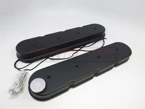 Black Chevy LS1 LS2 LS3 LS6 LS7 Cast Aluminum Valve Covers w/o No Coil Mounts - Bild 1 von 3