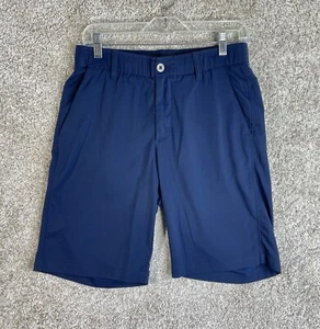 Under Armour Shorts Men's 30 Blue Chino Golf Stretch Flat Front Pockets Athletic - Picture 1 of 7
