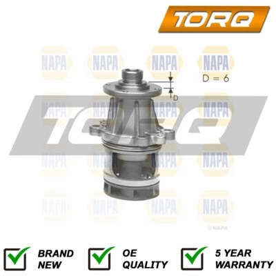 Water Pump Torq Fits BMW 3 Series 1988-1994 5 Series 1989-1991 1.6 1.8 - image 1 of 2