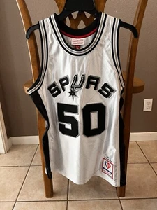 Mitchell & Ness 75th Platinum Swingman Jersey Spurs David Robinson size M $185 - Picture 1 of 3