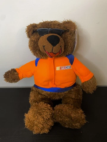 Sugar Loaf NASCAR Racing Teddy Bear 15" Plush Soft Toy Stuffed Animal With Tags Cover