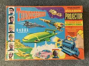 Vintage Chad Valley 1960s Thunderbirds Give-a-show slide projector set,complete.