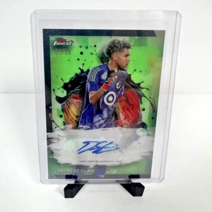2024 Topps Finest MLS Dayne St. Clair Green Auto /99 #BA-DS Minnesota United - Bild 1 von 8