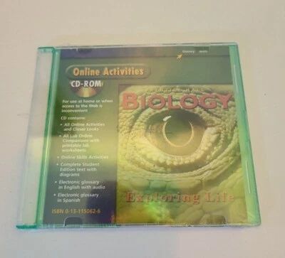 Biology: Exploring Life Online Activities - CD-ROM By PRENTICE HALL - New - Image 1 of 4