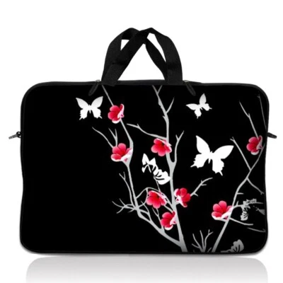 17.3” 17.4” Neopreno Laptop Notebook Funda Estuche Bolsa Mango 16” Rosa Flor Foto 1 de 4