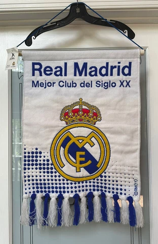 Real Madrid Banner Wall Decorative Soccer Collectible, vintage Cover