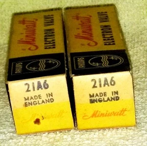 NUEVO DE LOTE ANTIGUO 21A6 (PL81) tubo de vacío radio TV válvula, PROBADO - Imagen 1 de 4