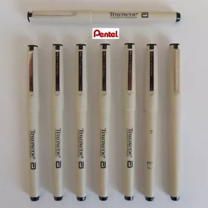 lot of 8 vintage R68 Ball Pentel rollerball pens—Abbott Tranxene promos—writing - Picture 1 of 5