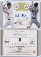 2016 Panini Flawless Transitions Gold /10 Rob Refsnyder #T-RR Rookie Auto RC