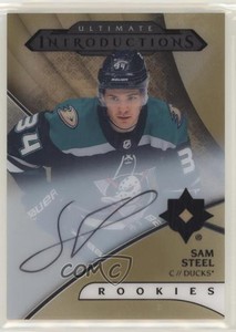 2018 Upper Deck Ultimate Collection Introductions Gold Sam Steel Rookie Auto RC