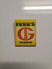 FUNKS C HYBRID SEED CORN MATCHBOOK / STEWART-WALL HARDWARE / Carlisle, Indiana