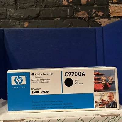 Cartucho de tóner negro original HP C9700A LaserJet 1500 2500 nuevo sellado Foto 1 de 2