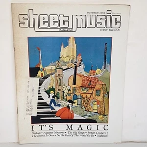Vintage October 1985 Easy Organ Sheet Music Magazine It's Magic Vol 9 No 7 - Picture 1 of 11
