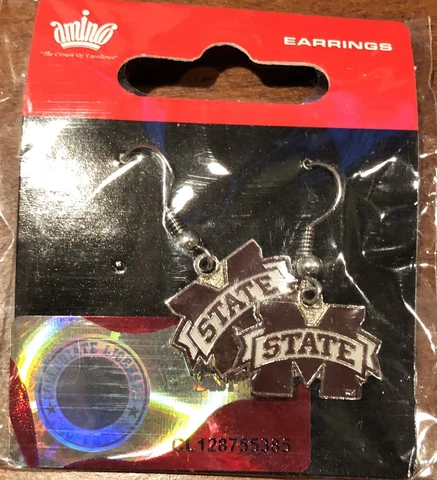 Mississippi State Bulldogs Earrings Cover