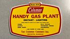 Coleman praktische Gasanlage/Heatmaster-Etiketten