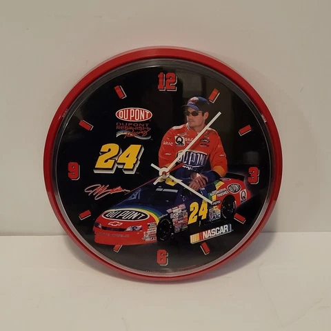 Jeff Gordon #24 DuPont NASCAR Hendrick Motorsports Collectible 12" Wall Clock Cover