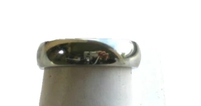 Alianza de boda de acero inoxidable para hombre talla 10  Foto 1 de 3