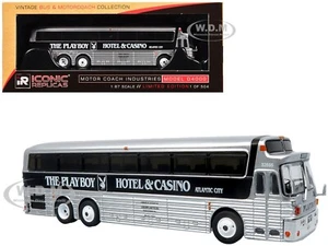 1969 EAGLE MODEL 05 COACH BUS "PLAYBOY CASINO" 1/87 BY ICONIC REPLICAS 87-0560 - Picture 1 of 5