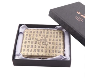Vintage Metal Cigarette Case Box Tobacco Holder for 20pcs King Cigarettes FU ZI - Picture 1 of 5