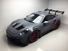 1/18 - Norev - Porsche 911 (992) GT3 RS - Grey/ Red Pyro - Fully Opening Diecast